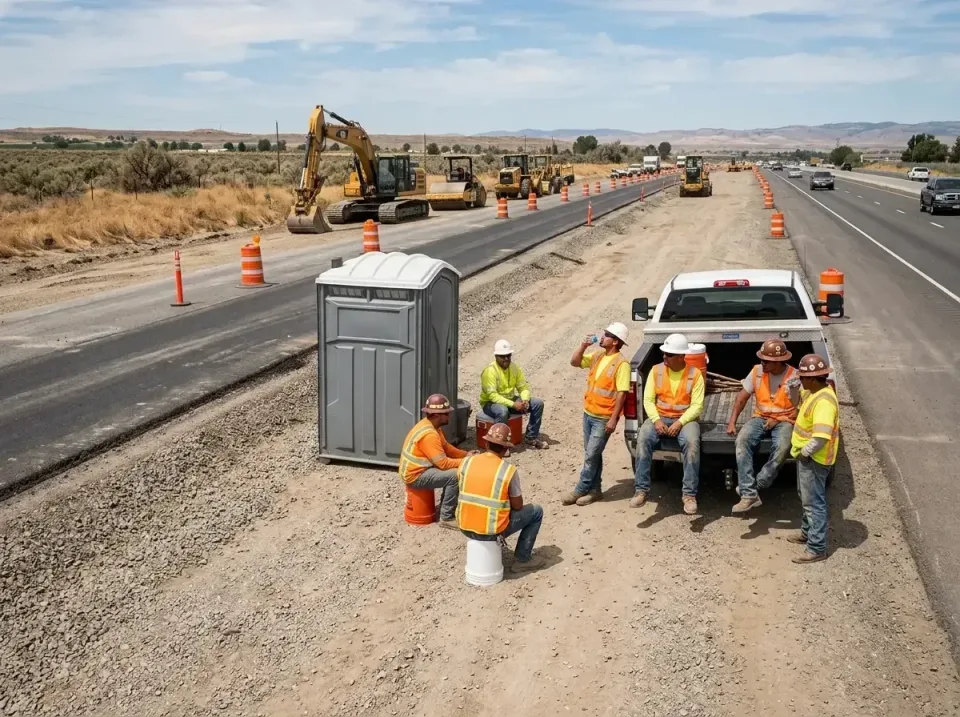 highway-road-construction-crew-007 — frequently asked questions, Porta Potty and Restroom Rentals in Winfield, IN